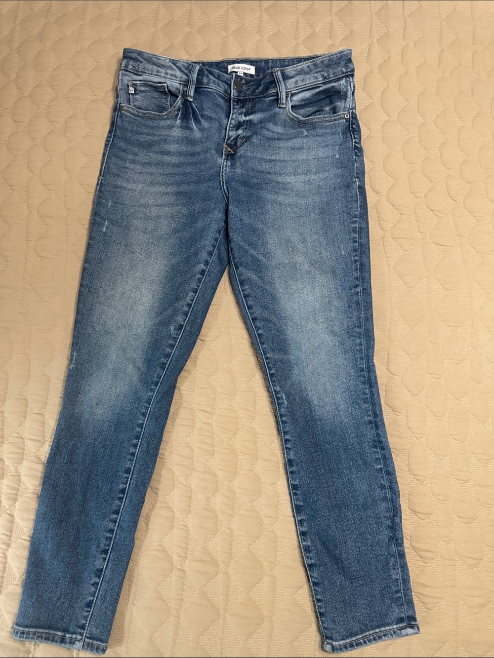 Dear John Gisele High-Waisted Skinny Jeans in Medium Blue Wash Size 29